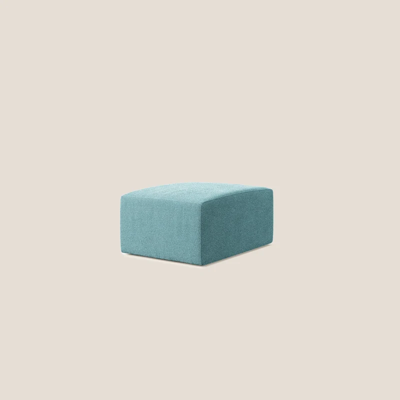 Nettuno pouf module en bouclette douce T07 bleu clair