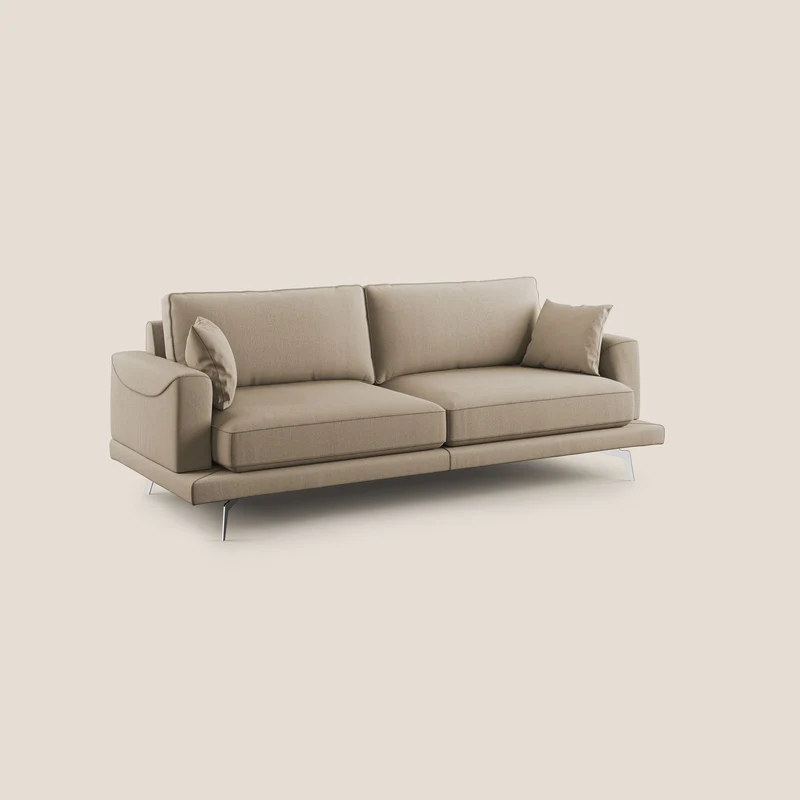 Dorian canapé moderne en tissu doux anti-tache T05 beige