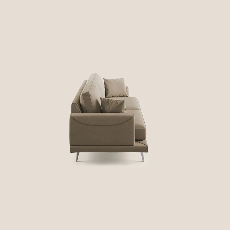 Dorian canapé moderne en tissu doux anti-tache T05 beige
