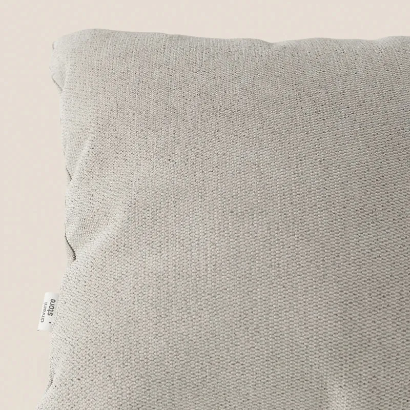 Coussin Miami disponible en plusieurs couleurs, fabriqué en tissu imperméable T14 crème