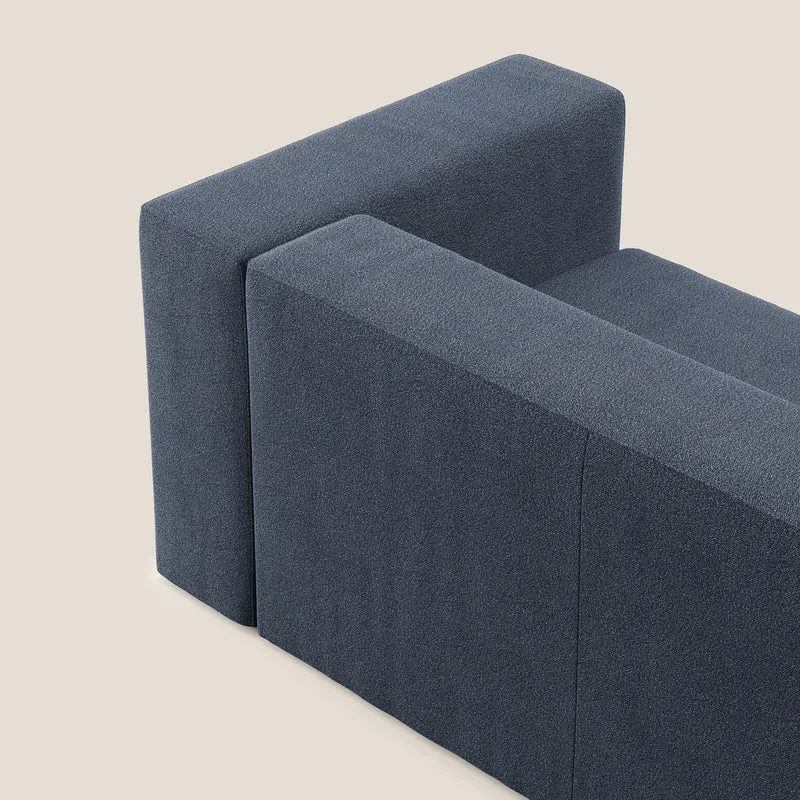 Nettuno module d'angle/latéral maxi en bouclette douce T07 bleu