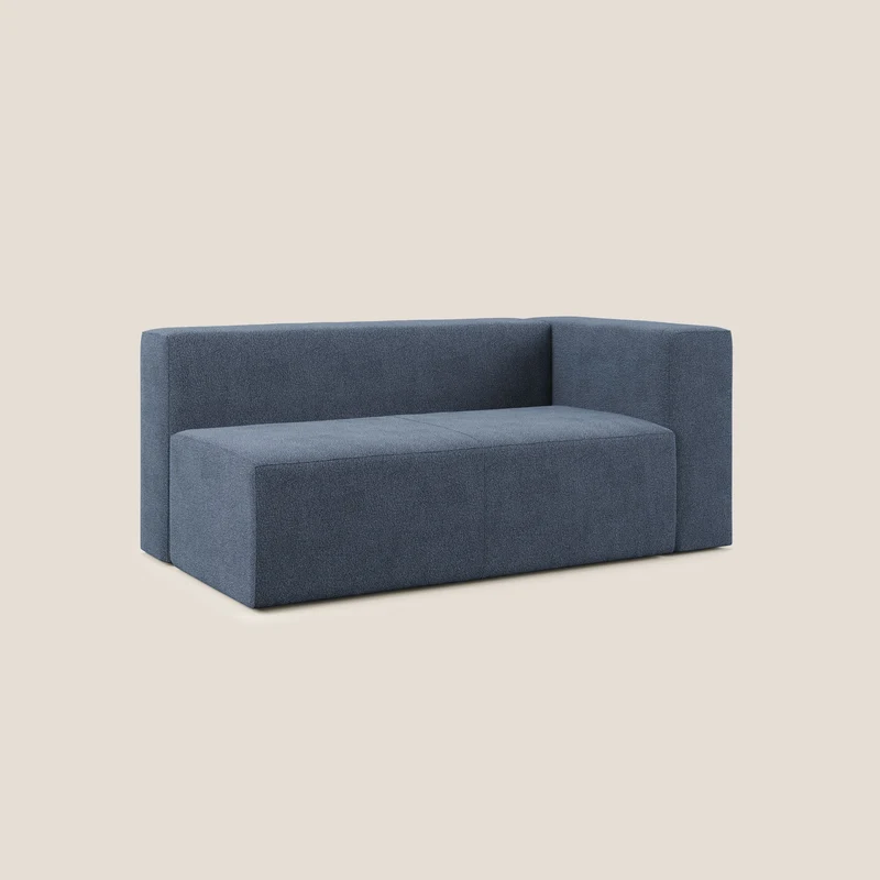 Nettuno module d'angle/latéral maxi en bouclette douce T07 bleu