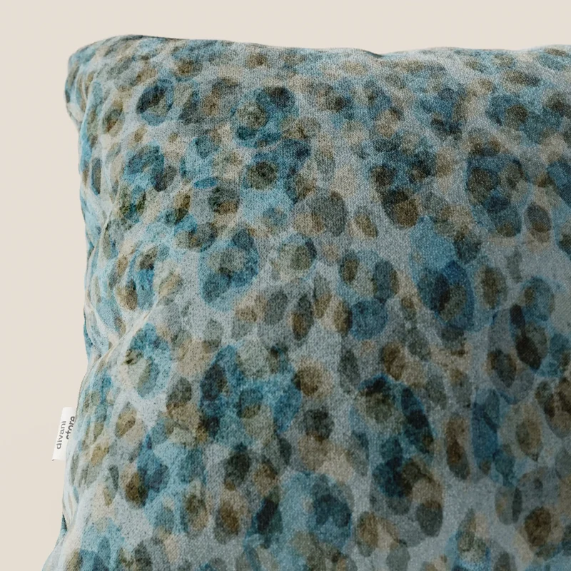 Brush coussins en Velours imperméable bleu clair