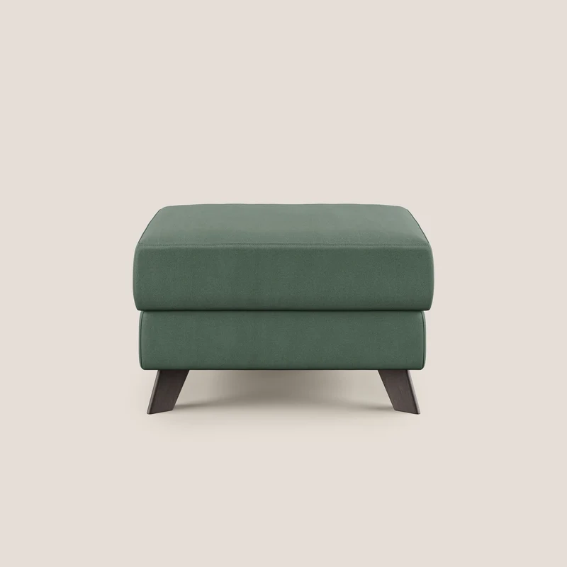 Moon Pouf coffre aux pieds hauts en microfibre imperméable T11 vert