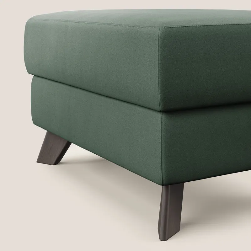 Moon Pouf coffre aux pieds hauts en microfibre imperméable T11 vert