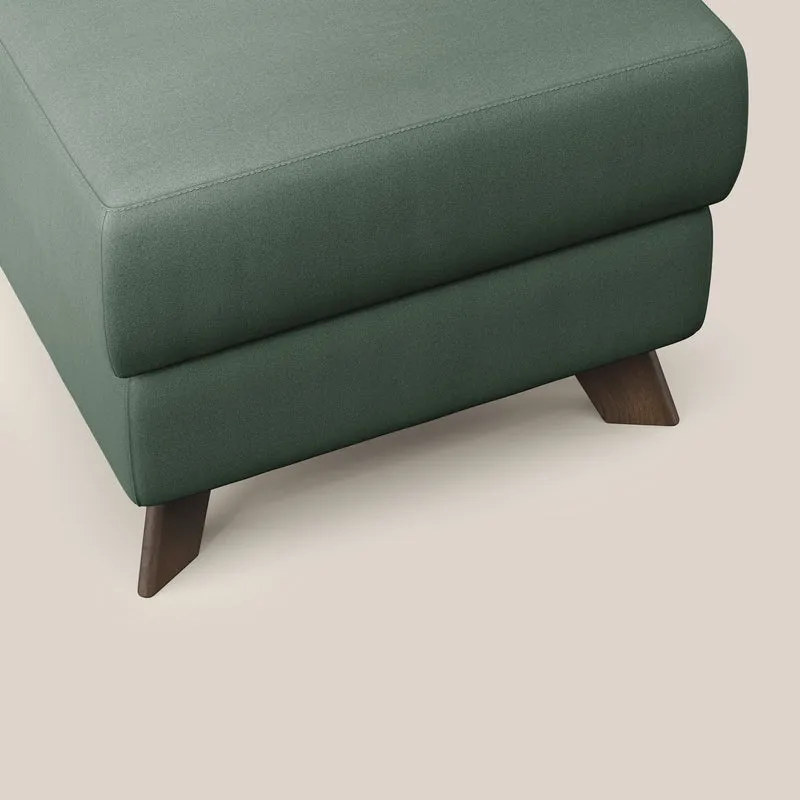 Moon Pouf coffre aux pieds hauts en microfibre imperméable T11 vert
