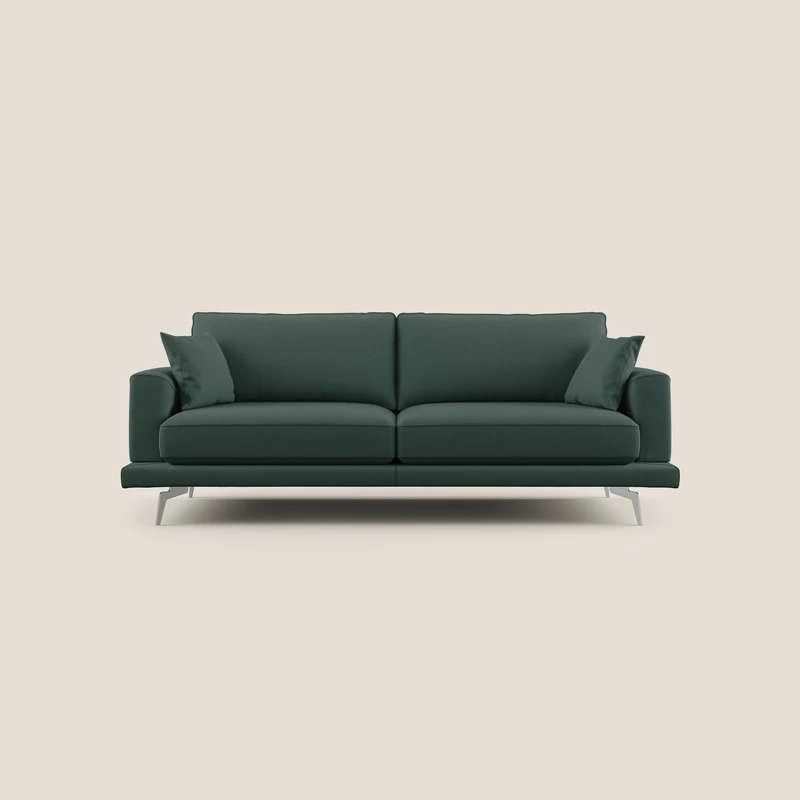 Dorian canapé moderne en tissu doux anti-tache T05 vert