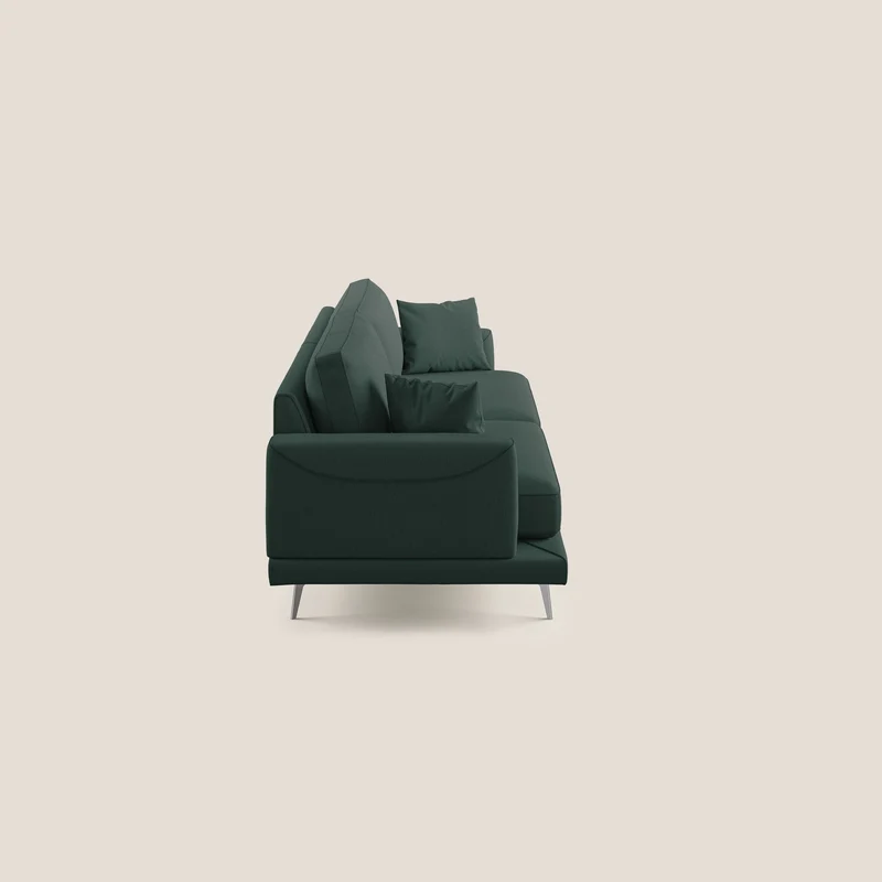 Dorian canapé moderne en tissu doux anti-tache T05 vert