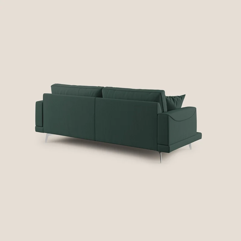 Dorian canapé moderne en tissu doux anti-tache T05 vert