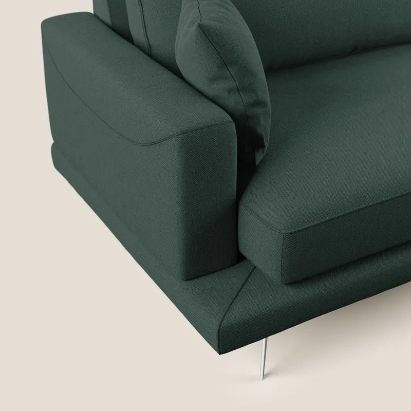Dorian canapé moderne en tissu doux anti-tache T05 vert