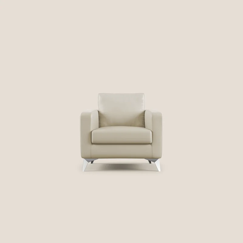 Orione fauteuil en simili cuir imperméable T04 crème