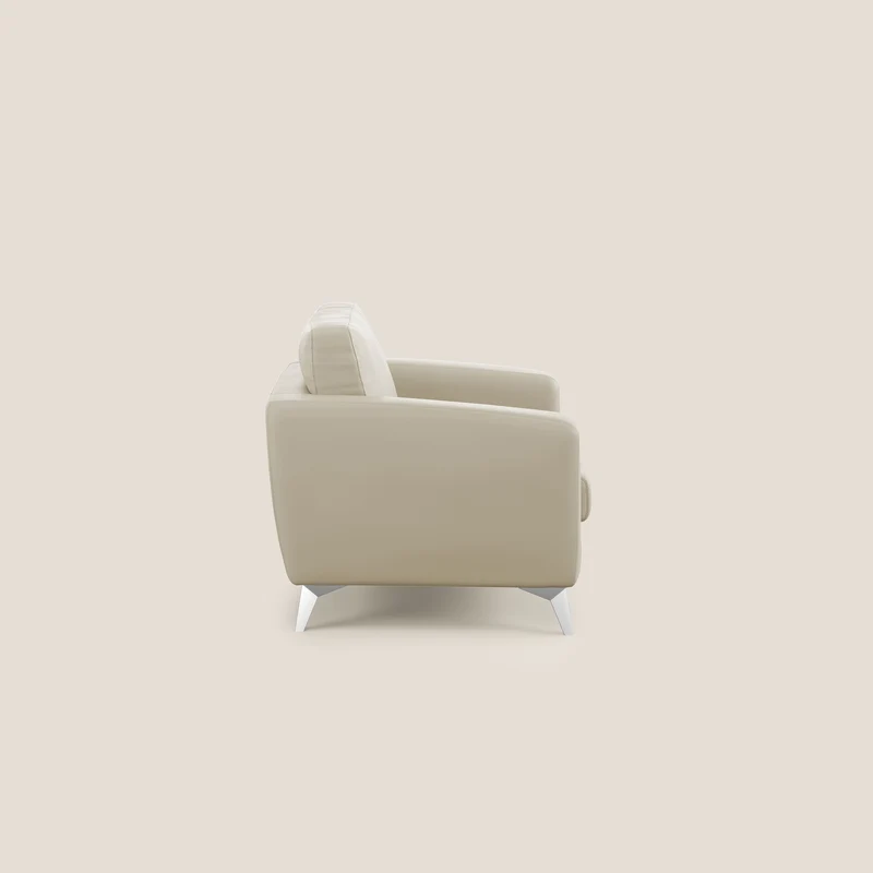 Orione fauteuil en simili cuir imperméable T04 crème