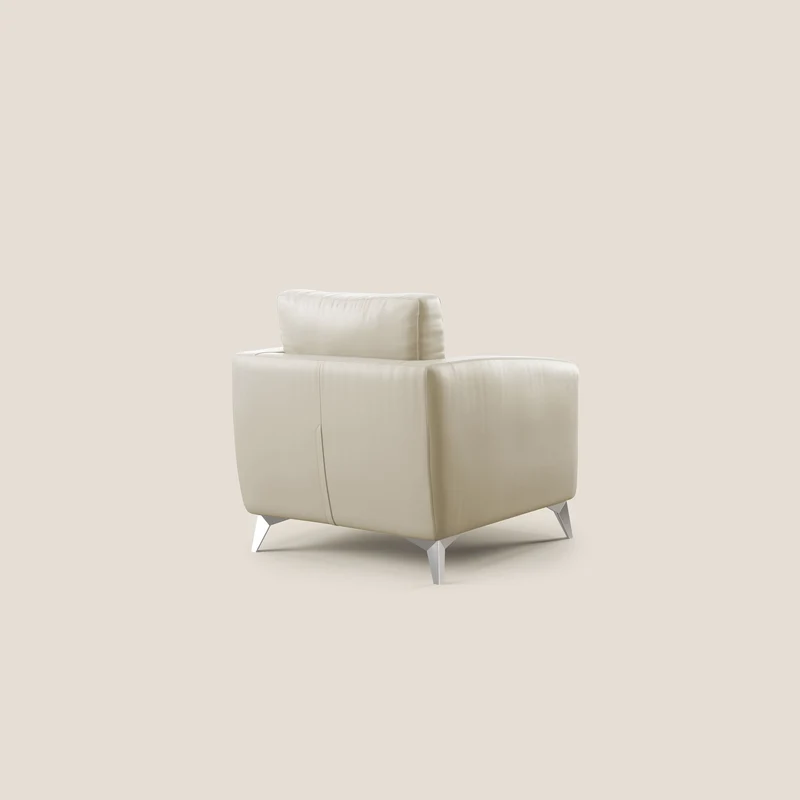 Orione fauteuil en simili cuir imperméable T04 crème