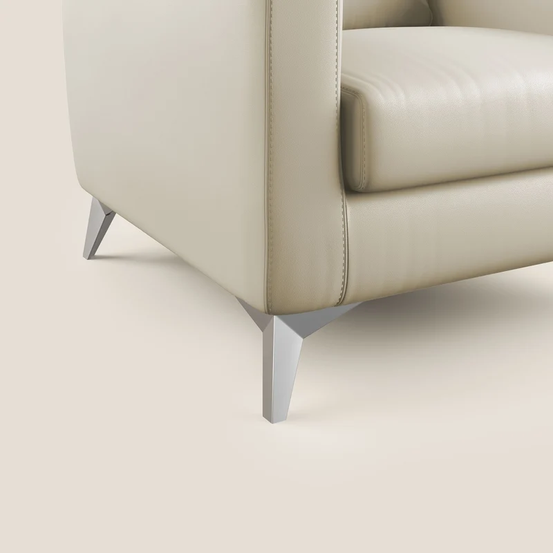 Orione fauteuil en simili cuir imperméable T04 crème