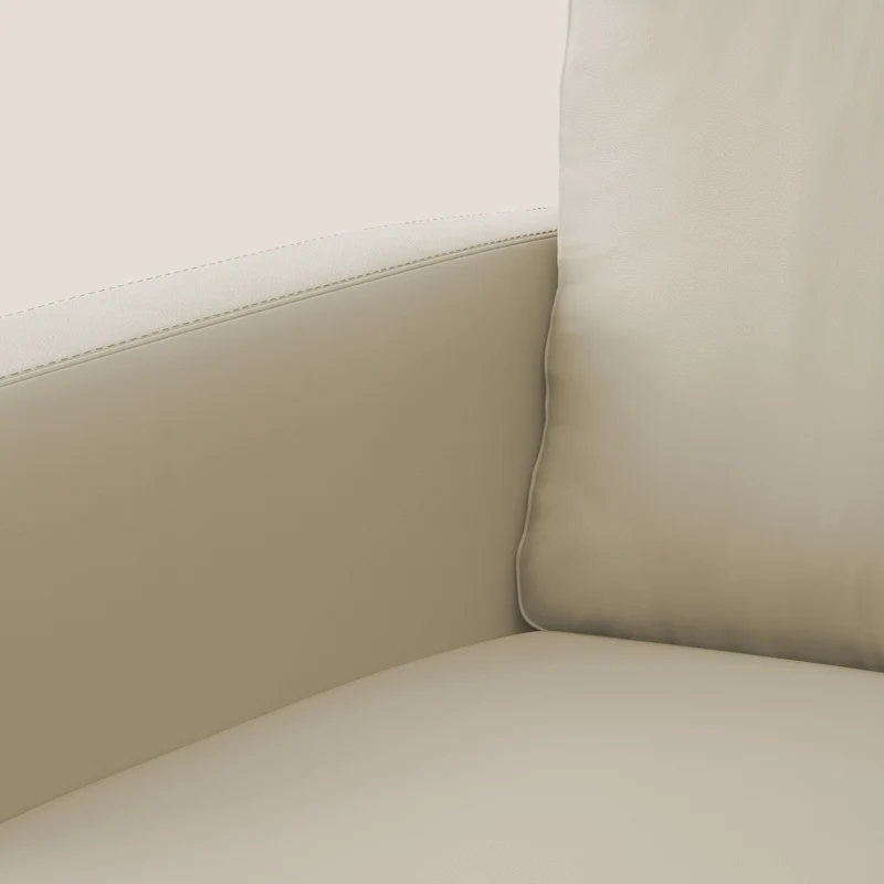 Orione fauteuil en simili cuir imperméable T04 crème