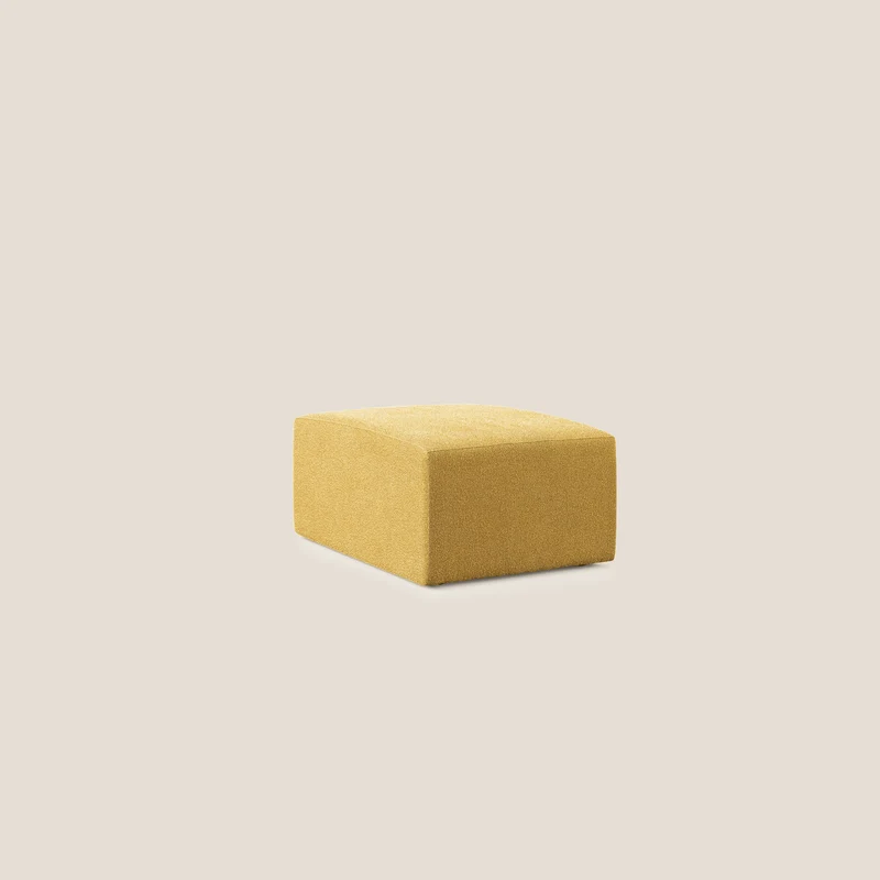 Nettuno pouf module en bouclette douce T07 jaune