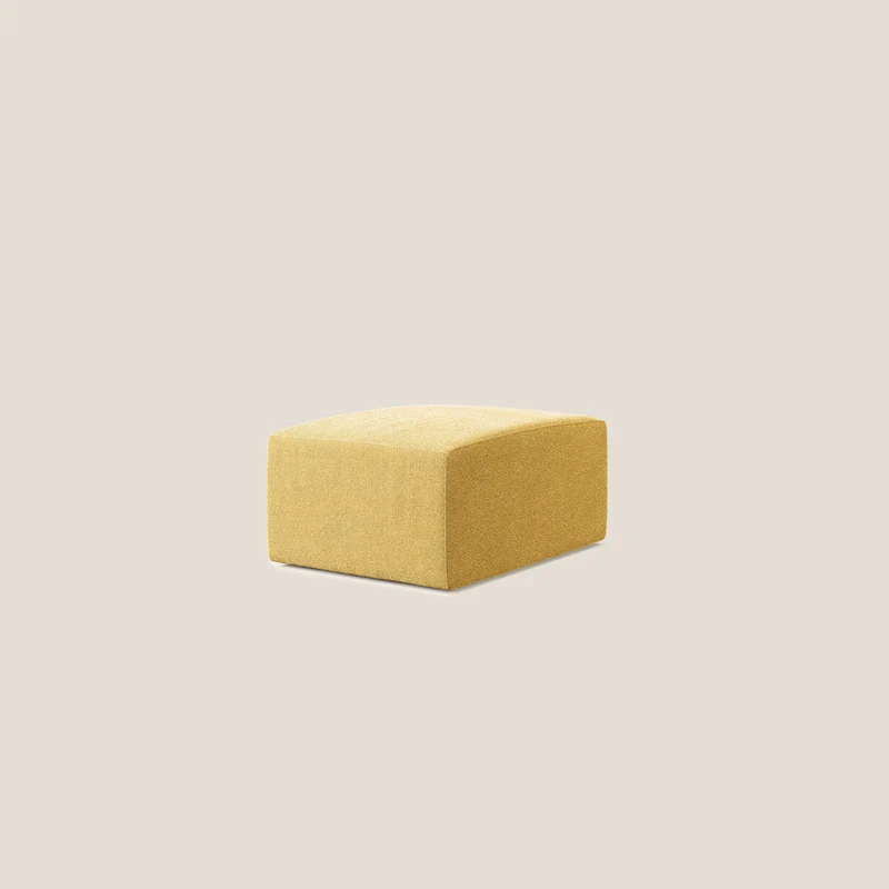 Nettuno pouf module en bouclette douce T07 jaune