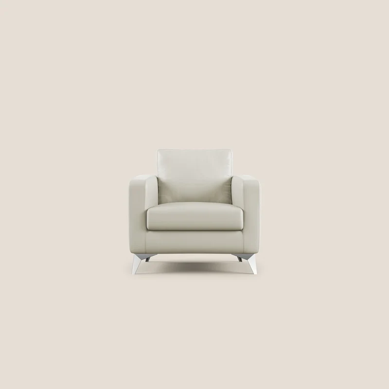 Orione fauteuil en simili cuir imperméable T04 Taupe tortora