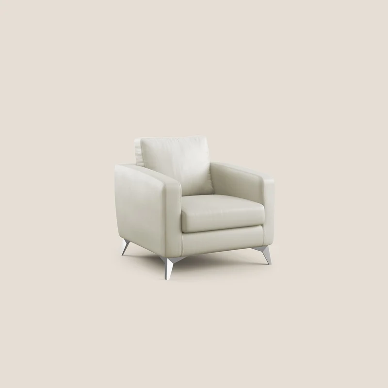 Orione fauteuil en simili cuir imperméable T04 Taupe tortora