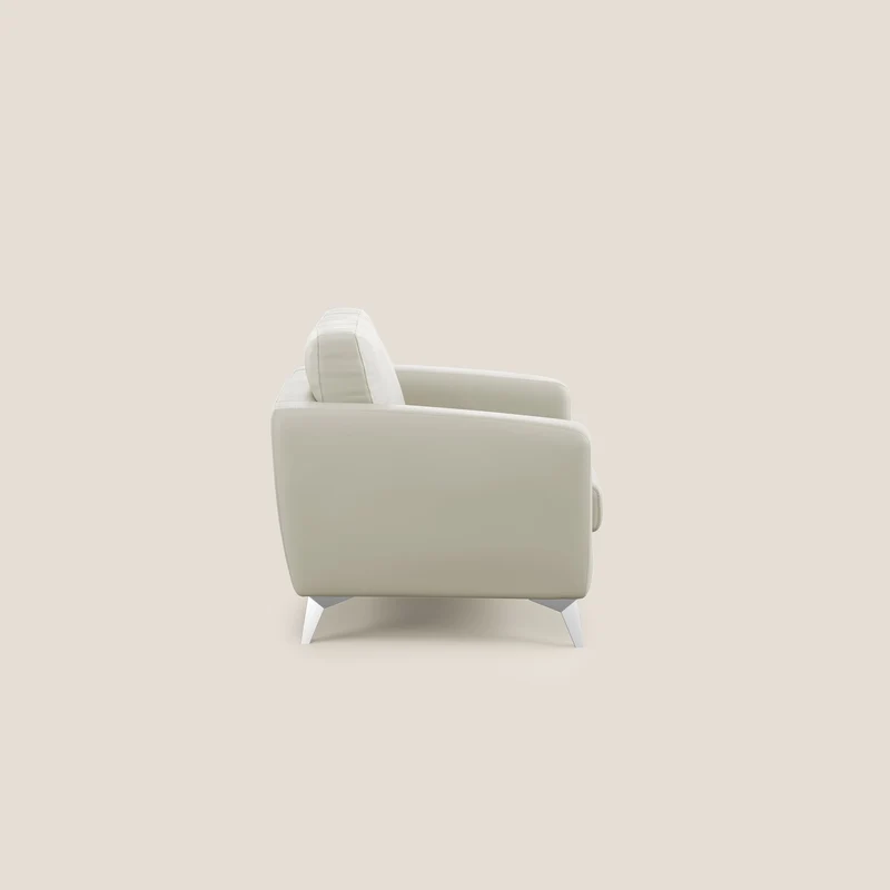 Orione fauteuil en simili cuir imperméable T04 Taupe tortora