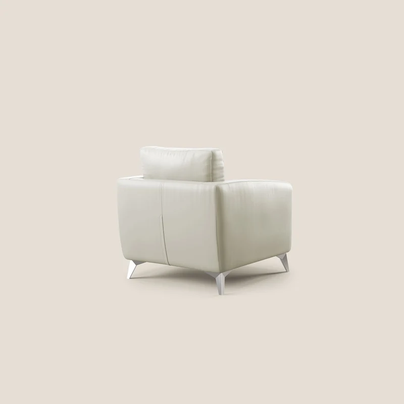 Orione fauteuil en simili cuir imperméable T04 Taupe tortora