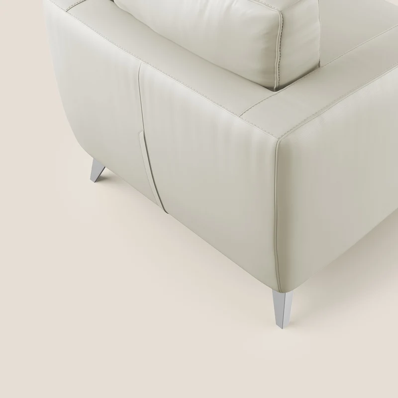 Orione fauteuil en simili cuir imperméable T04 Taupe tortora