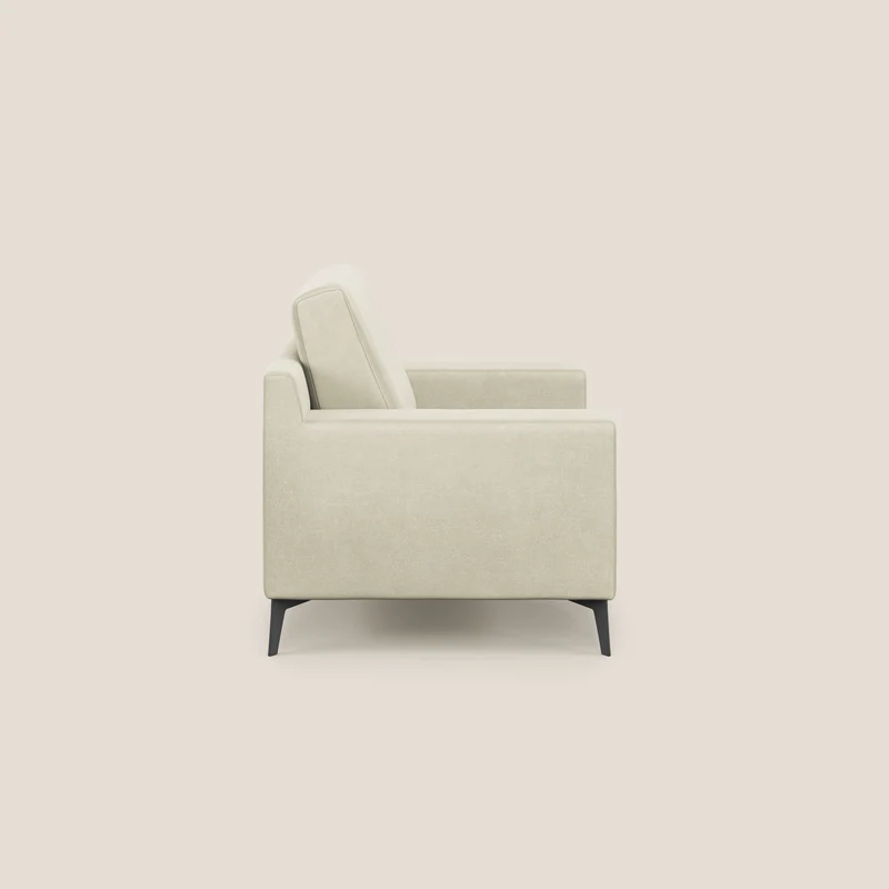 Prestige fauteuil moderne en microfibre détachable T11 crème