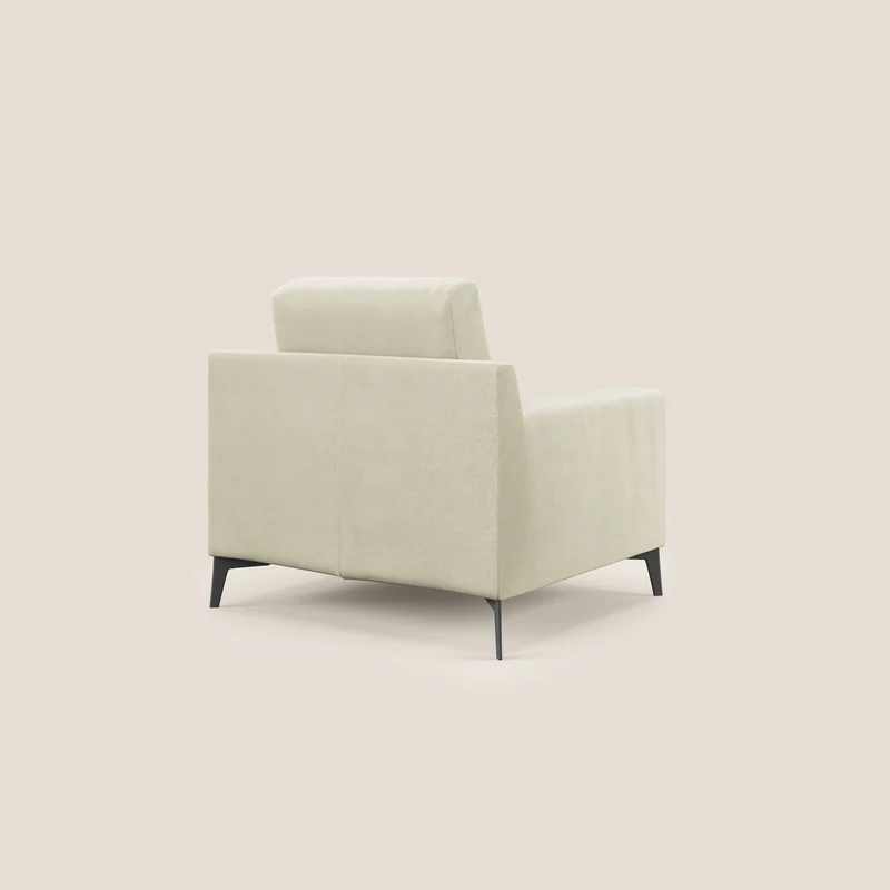 Prestige fauteuil moderne en microfibre détachable T11 crème