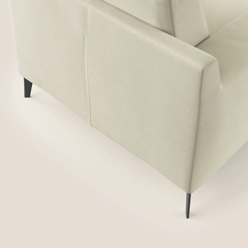 Prestige fauteuil moderne en microfibre détachable T11 crème