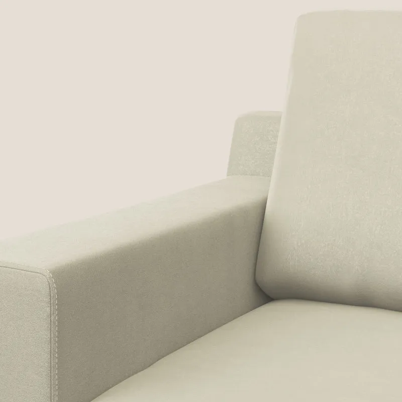 Prestige fauteuil moderne en microfibre détachable T11 crème