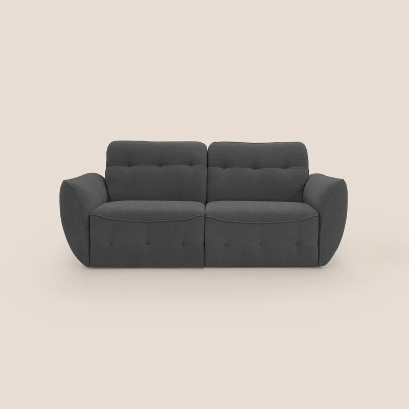 Cerbero canapé 2 ou 3 places en bouclette douce imperméable T07 anthracite