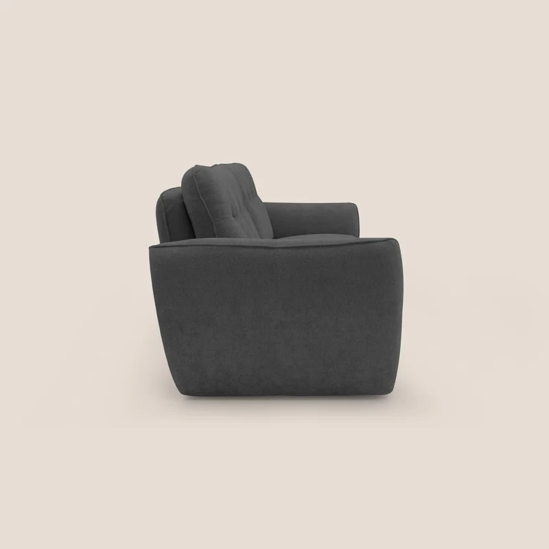 Cerbero canapé 2 ou 3 places en bouclette douce imperméable T07 anthracite