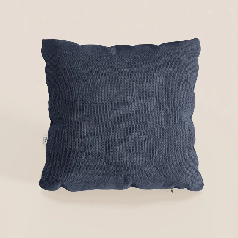Coussin Miami disponible en plusieurs couleurs, fabriqué en tissu imperméable T14 bleu doux