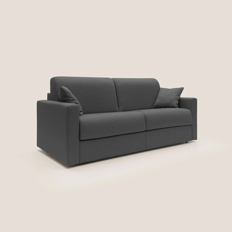 Chris Canapé convertible en tissu imperméable T13 anthracite