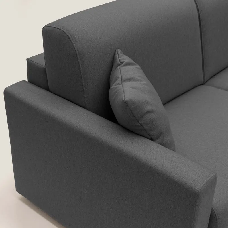 Chris Canapé convertible en tissu imperméable T13 anthracite