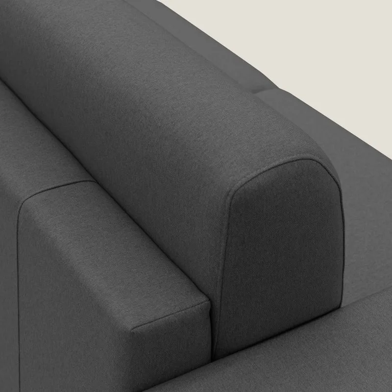 Chris Canapé convertible en tissu imperméable T13 anthracite