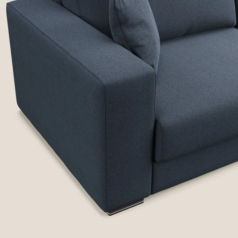 Marte canapé en tissu détachable et imperméable T08 bleu