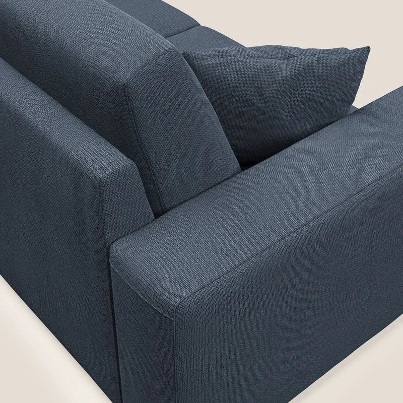 Marte canapé en tissu détachable et imperméable T08 bleu