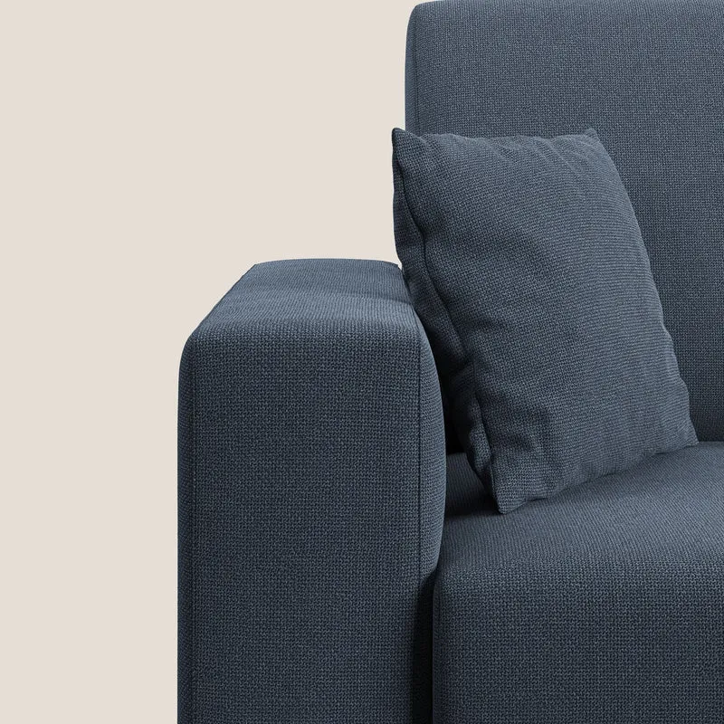Marte canapé en tissu détachable et imperméable T08 bleu