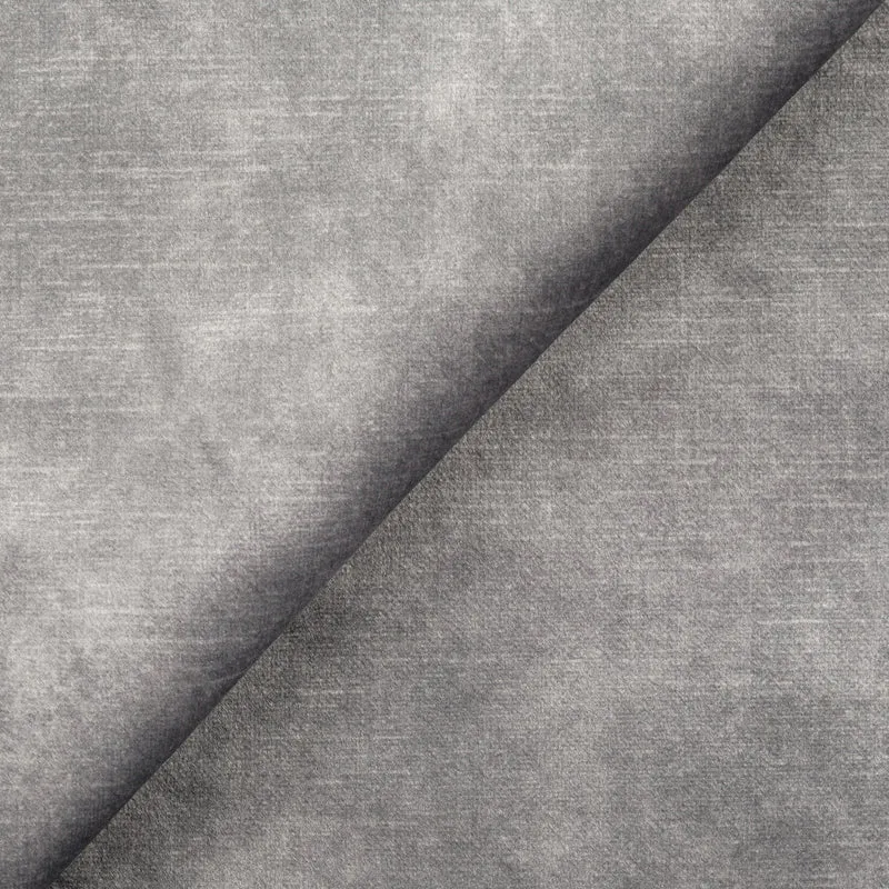 Andromeda canapé-lit d’angle en velours doux imperméable T01 gris clair