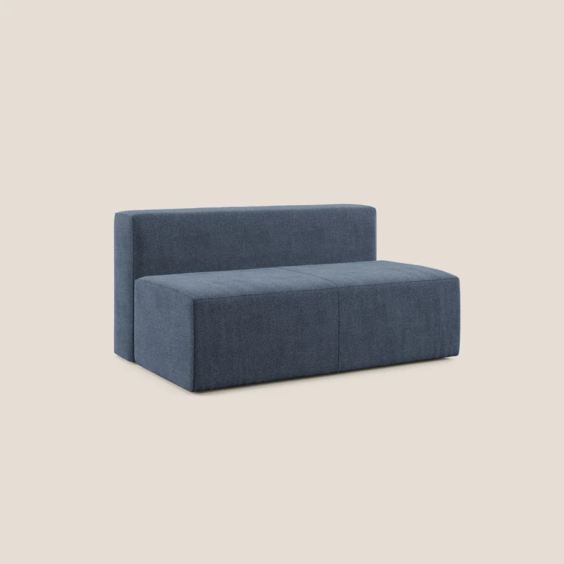 Nettuno module central maxi en bouclette douce T07 bleu