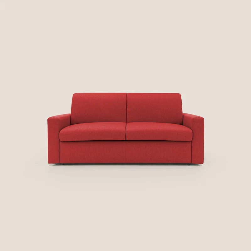Kansas Canapé lit convertible h20 cm en tissu imperméable T13 rouge
