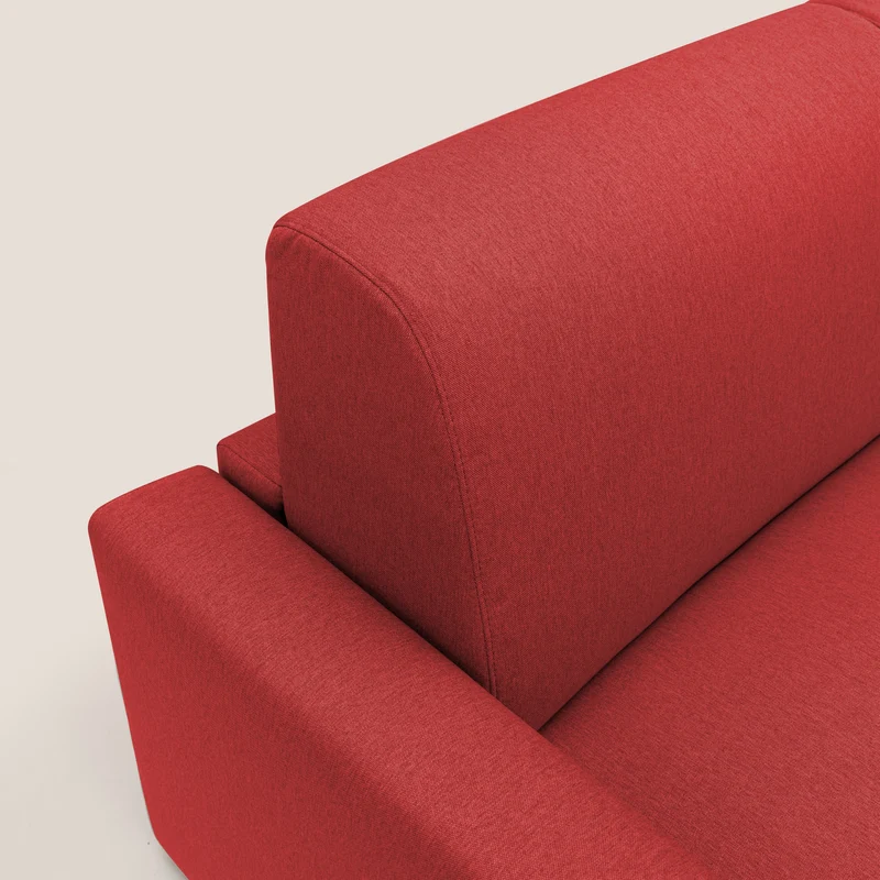 Kansas Canapé lit convertible h20 cm en tissu imperméable T13 rouge