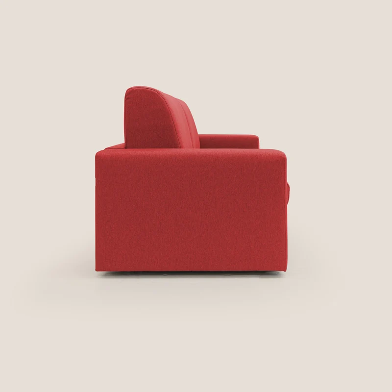 Kansas Canapé lit convertible h20 cm en tissu imperméable T13 rouge