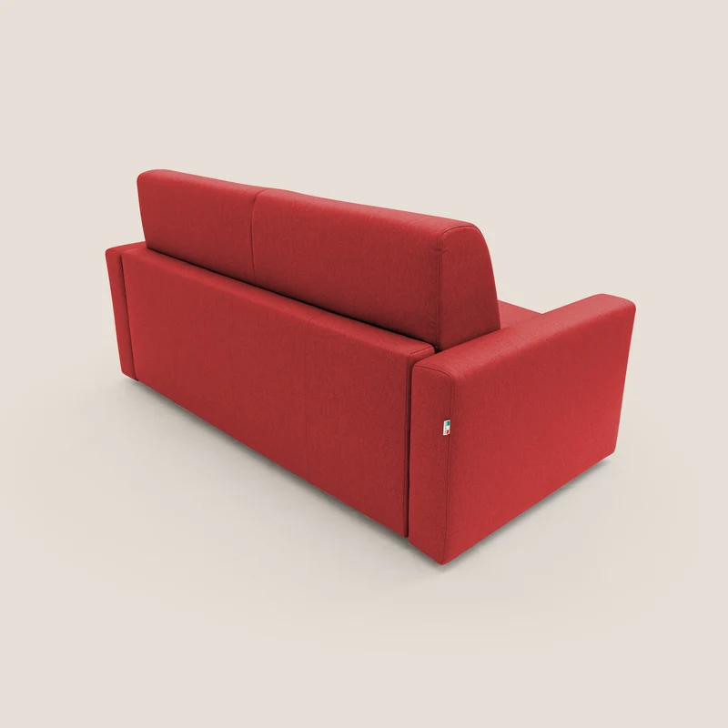 Kansas Canapé lit convertible h20 cm en tissu imperméable T13 rouge