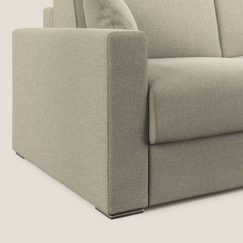 Best canapé-lit d’angle avec méridienne en tissu détachable QuickClean T08 panna