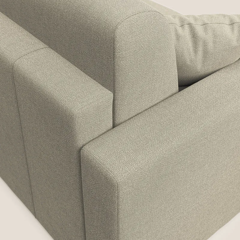 Best canapé-lit d’angle avec méridienne en tissu détachable QuickClean T08 panna