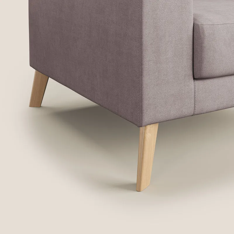 Danish Fauteuil en tissu doux imperméable T02 rose
