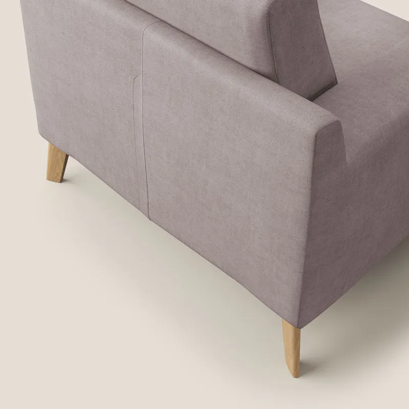 Danish Fauteuil en tissu doux imperméable T02 rose