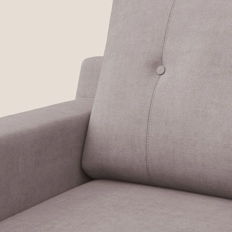 Danish Fauteuil en tissu doux imperméable T02 rose